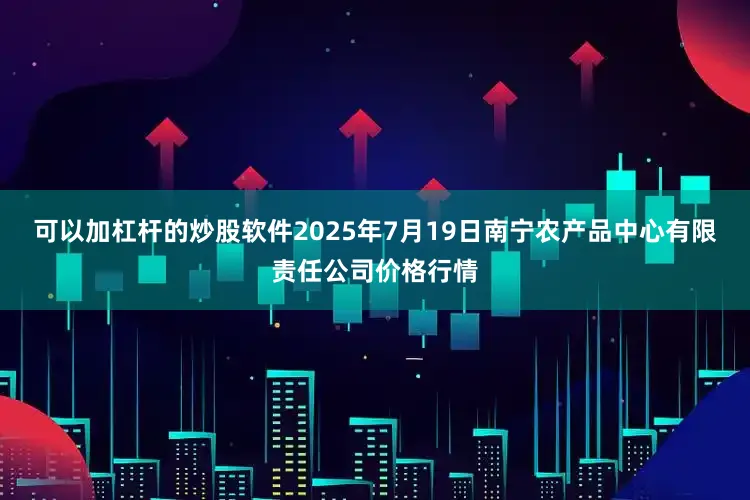 可以加杠杆的炒股软件2025年7月19日南宁农产品中心有限责任公司价格行情